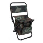 Chair Outdoor folding ice pack chair with storage bag, backrest insulation function, 3-in-1 leisure camping and fishing chair