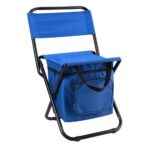 Chair Outdoor folding ice pack chair with storage bag, backrest insulation function, 3-in-1 leisure camping and fishing chair