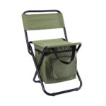 Chair Outdoor folding ice pack chair with storage bag, backrest insulation function, 3-in-1 leisure camping and fishing chair
